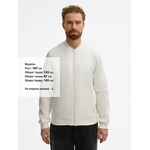 Бомбер унисекс ESTADO, молочно-белый, размер S