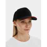 Бейсболка CLASSIC 2.0, черная с красным кантом