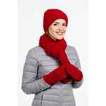 Варежки NORDKYN, глубокий красный, размер S/M