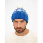 Шапка HOLIDALE, синяя с молочным