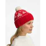 Шапка HOLIDALE, красная с молочным