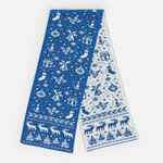 Шарф HOLIDALE, синий с молочным