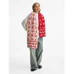 Шарф HOLIDALE, красный с молочным