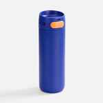 Термостакан X1 с цветной кнопкой, синий с оранжевым