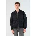 Куртка бомбер унисекс REBEL коричневая, размер XS