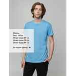 Футболка унисекс T-BOLKA 140, голубая, размер S