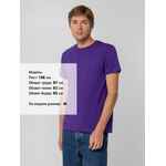 Футболка унисекс T-BOLKA 140, фиолетовая, размер S
