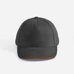 Бейсболка LONG BEACH, серая с оранжевым