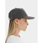 Бейсболка LONG BEACH, серая с оранжевым