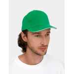 Бейсболка LONG BEACH, ярко-зеленая с белым