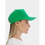 Бейсболка LONG BEACH, ярко-зеленая с белым