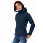 Куртка женская HOODED SOFTSHELL темно-синяя, размер S