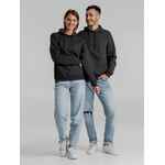 Толстовка с капюшоном SNAKE II черный меланж, размер XL