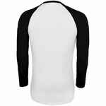 Футболка мужская с длинным рукавом FUNKY LSL белая с черным, размер XXL