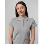 Рубашка поло женская VIRMA PREMIUM LADY, серый меланж, размер L