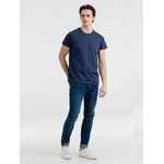 Футболка мужская приталенная REGENT FIT синий меланж, размер XS