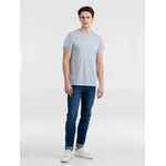 Футболка мужская приталенная REGENT FIT голубой меланж, размер XS