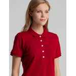 Рубашка поло женская SUNSET красная, размер S