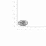 Шильдик металлический ALFA OVAL, серебристый