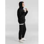 Толстовка с капюшоном унисекс HOODIE, черная, размер XS