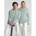 Толстовка с капюшоном унисекс HOODIE, серо-зеленая, размер XS