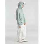 Толстовка с капюшоном унисекс HOODIE, серо-зеленая, размер XS