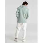 Толстовка с капюшоном унисекс HOODIE, серо-зеленая, размер XS