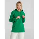 Толстовка с капюшоном унисекс HOODIE, зеленая, размер XS