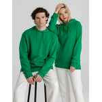 Толстовка с капюшоном унисекс HOODIE, зеленая, размер XS