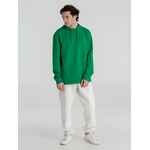 Толстовка с капюшоном унисекс HOODIE, зеленая, размер XS