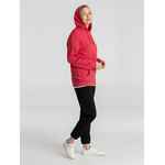 Толстовка с капюшоном унисекс HOODIE, красный меланж, размер XS