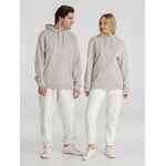 Толстовка с капюшоном унисекс HOODIE, дымчато-серая, размер XS
