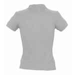 Рубашка поло женская PEOPLE 210 серый меланж, размер XL
