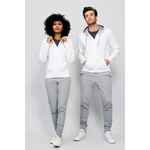 Толстовка мужская на молнии SOUL MEN 290 с контрастным капюшоном, белый, размер S