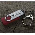 Флешка TWIST, красная, 8 Гб