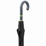 Зонт-трость с цветными спицами COLOR STYLE, зеленое яблоко, с серой ручкой