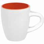 Кофейная кружка PAIRY с ложкой, оранжевая с белой