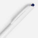 Ручка шариковая TICK, белая с синим