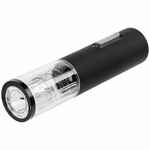 Электрический штопор с ножом для фольги WINE DIESEL, черный