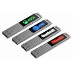 Флешка MARKBRIGHT с зеленой подсветкой, 32 Гб