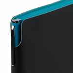 Ежедневник FLEXPEN BLACK, недатированный, черный с бирюзовым