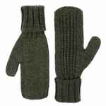 Варежки NORDKYN, зеленые (оливковые), размер S/M
