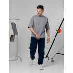 Футболка оверсайз унисекс KOSMOS 2.0, светло-серая, размер XS/S