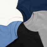 Футболка оверсайз унисекс KOSMOS 2.0, темно-синяя, размер XS/S