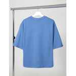 Футболка оверсайз унисекс KOSMOS 2.0, синяя, размер XS/S