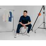 Футболка оверсайз VOZDUH 2.0, темно-синяя, размер XS/S