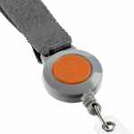 Чехол для карточки с лентой и ретрактором DEVON, оранжевый