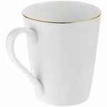 Кружка SELECT, белая с золотистой отводкой