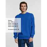 Свитшот унисекс COLUMBIA, ярко-синий, размер XS