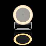 Лампа с колонкой и беспроводной зарядкой MOONLIGHT, белая